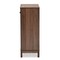 Baxton Studio Nissa Modern and Contemporary Walnut Brown Finished Wood 2-Door Shoe Storage Cabinet 178-11218-Zoro - alternate 4